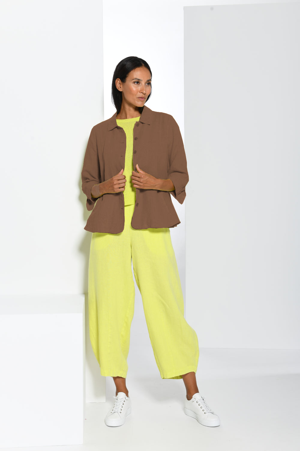 Panelled Linen 65 Jacket