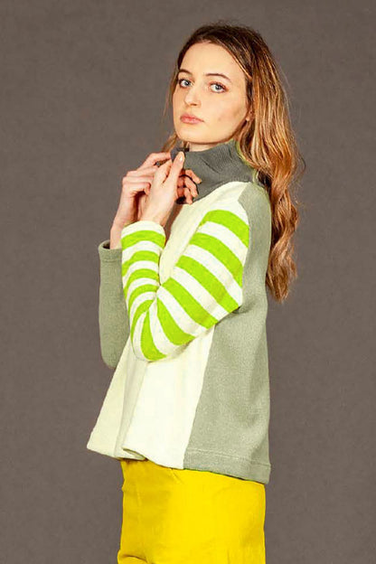 Mama B Mores Jumper Linfa Green