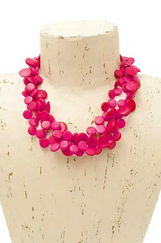 Multi Strand Drop Necklace