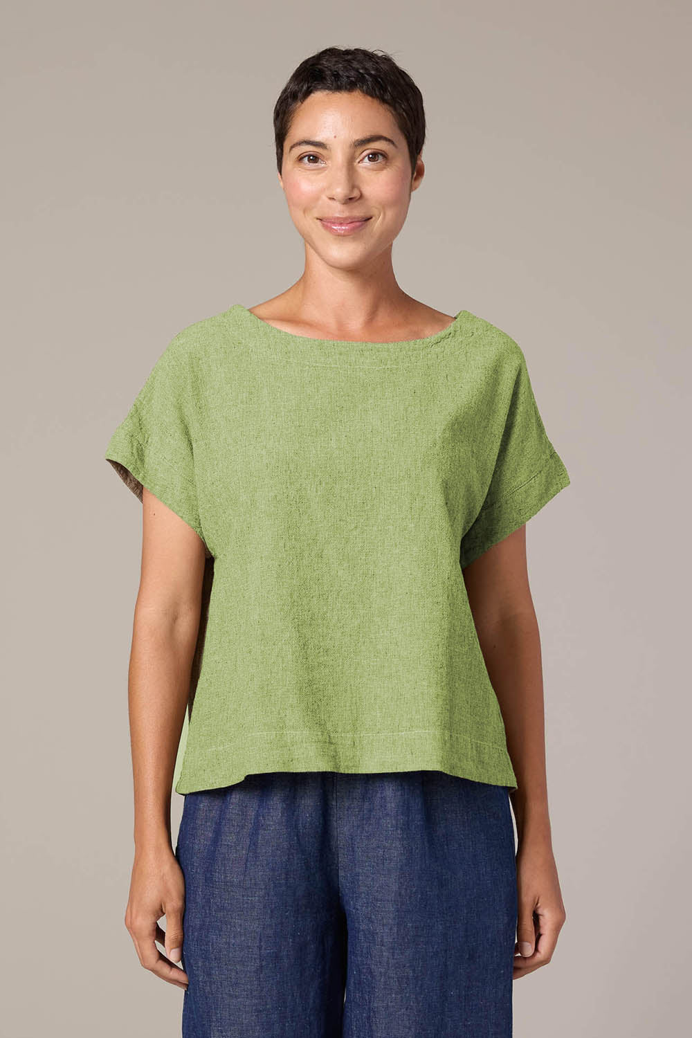 Crosshatch SS Crop Top