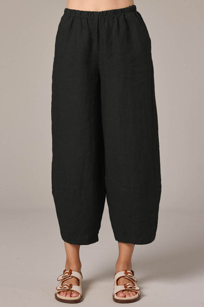 Lantern Solid Linen Pants