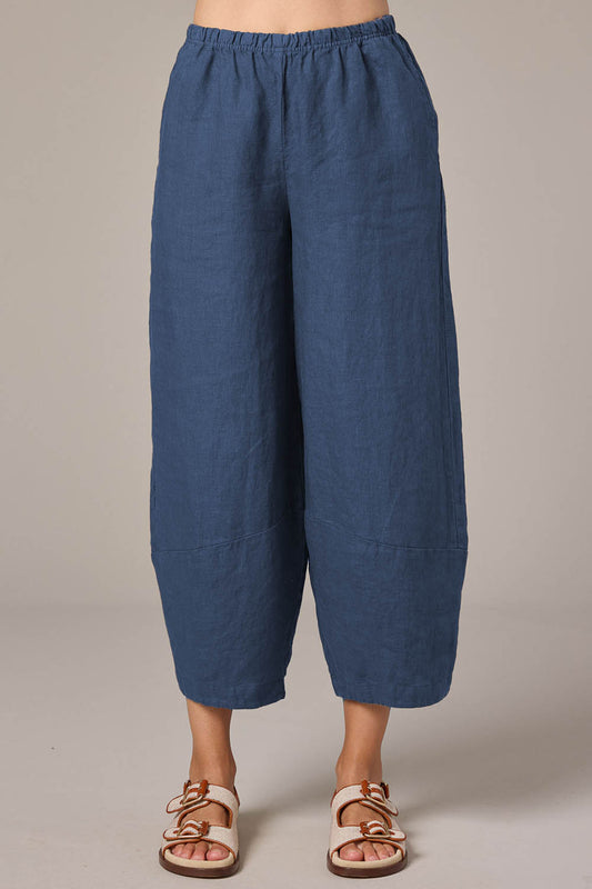 Lantern Solid Linen Pants