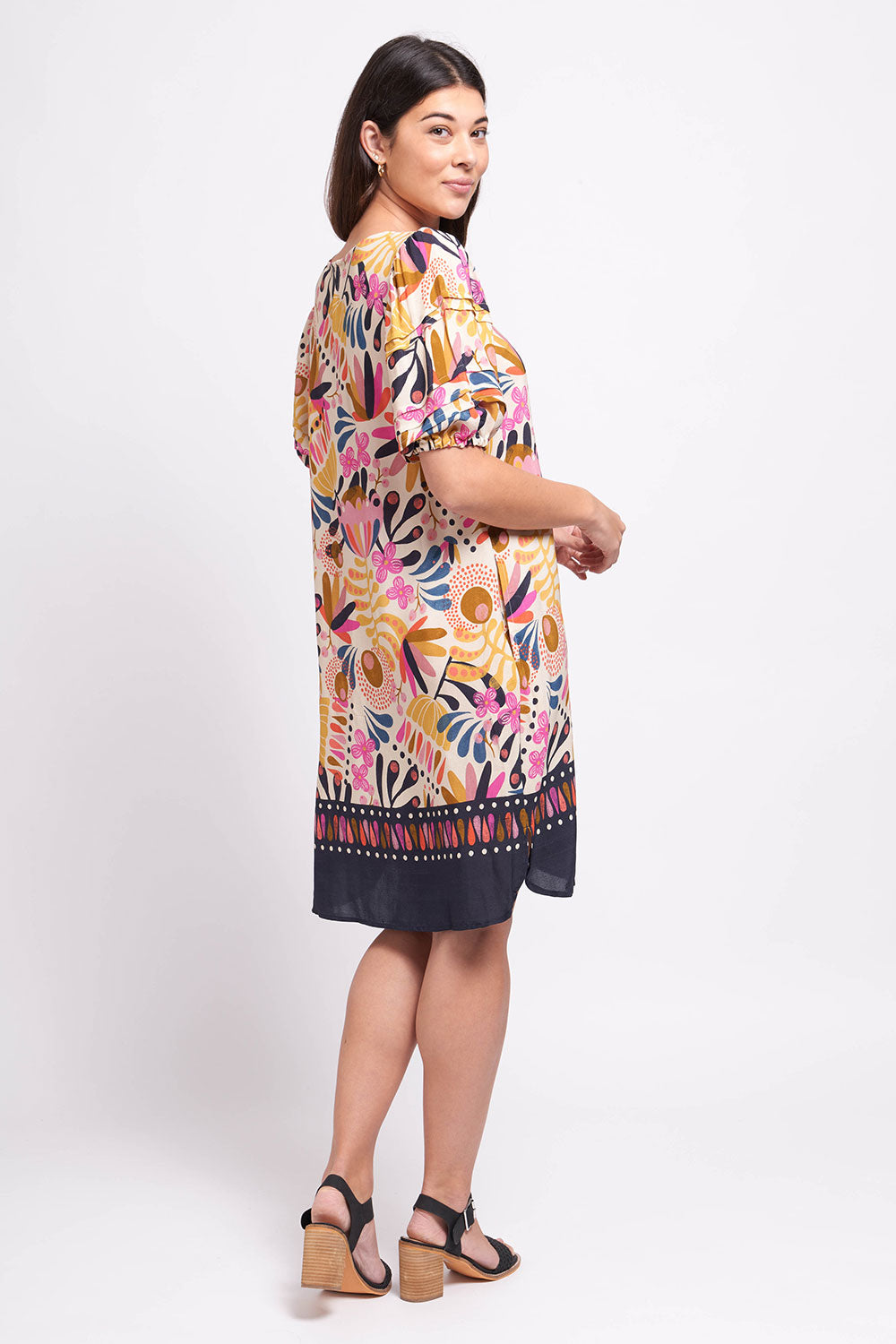 Foil Oh Tuck Dress Borderline