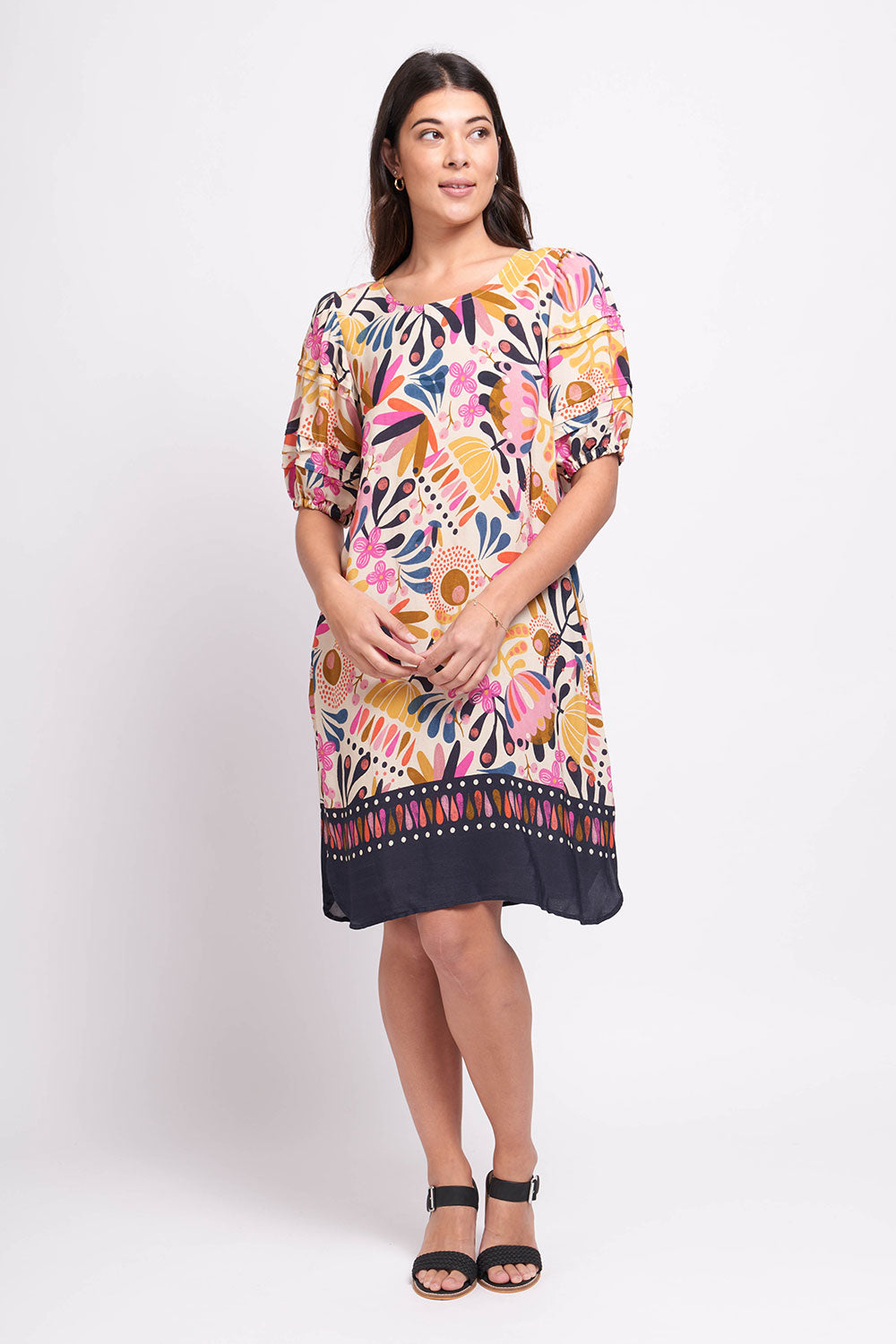 Foil Oh Tuck Dress Borderline