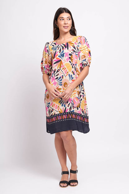 Foil Oh Tuck Dress Borderline