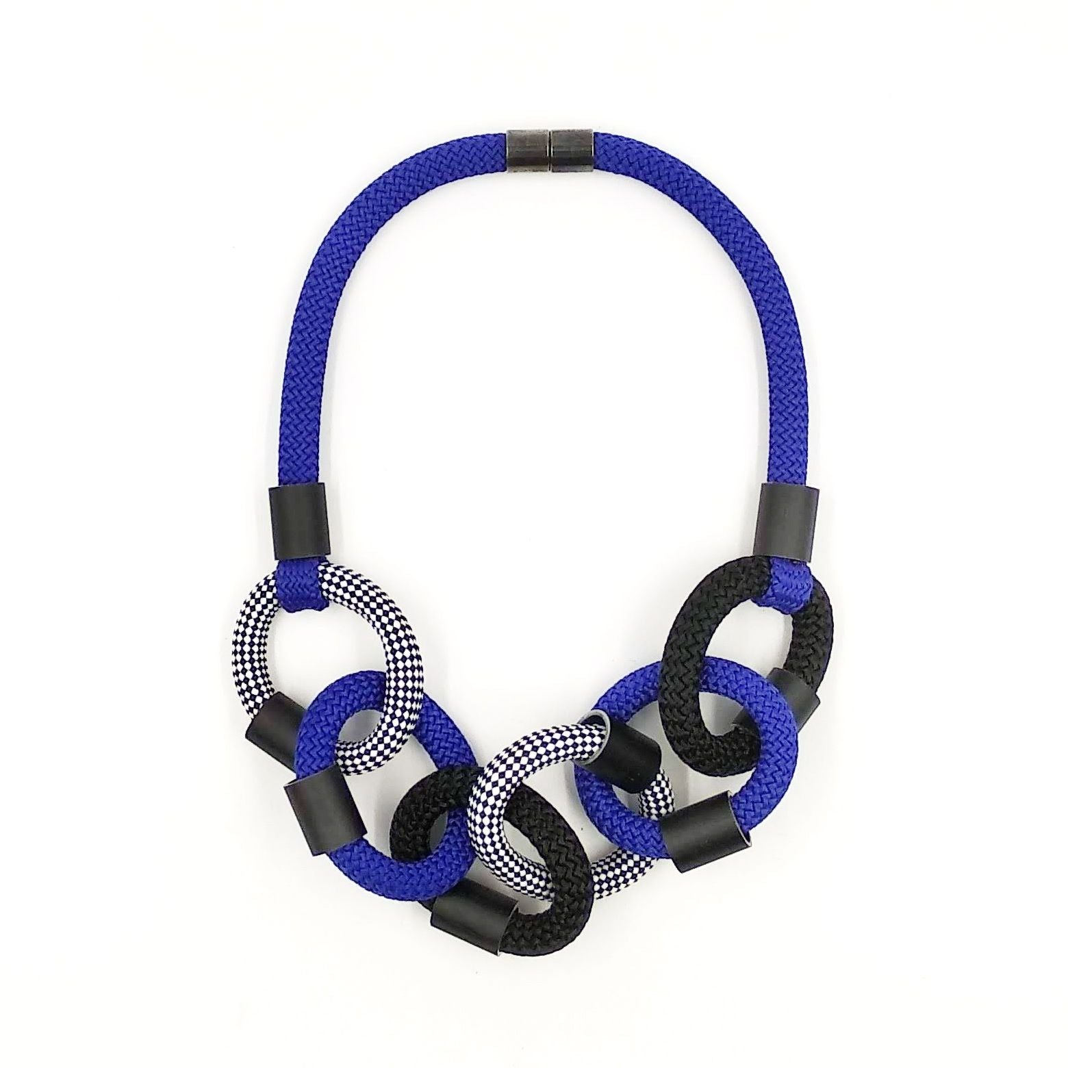 Christina Brampti K2112 Loop Necklace Blue