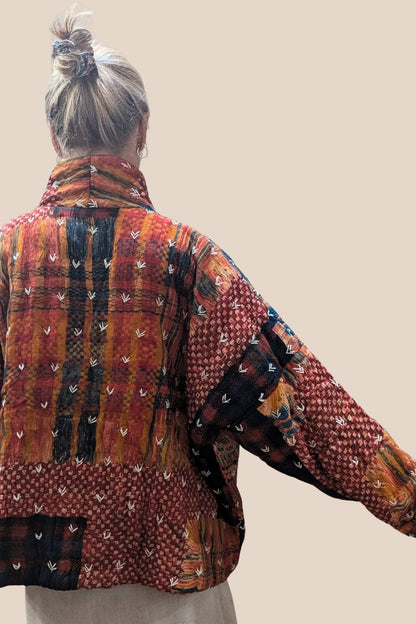 Steffi Padded Multi Check Jacket