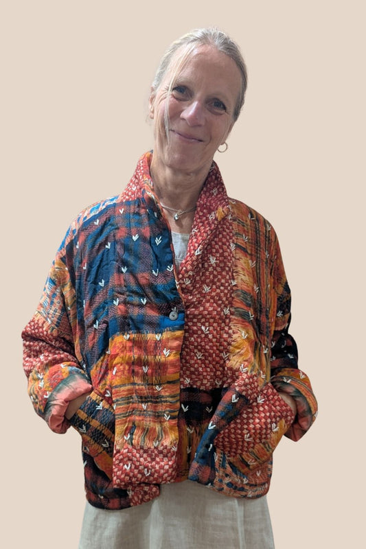 Steffi Padded Multi Check Jacket