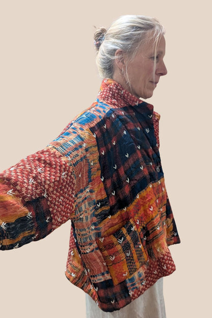 Steffi Padded Multi Check Jacket