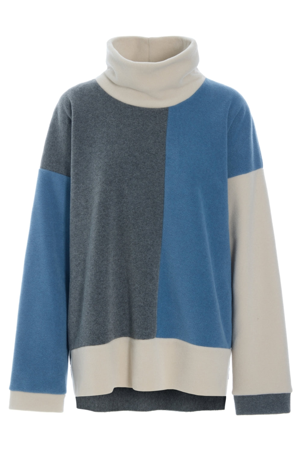 Patch High Neck Fleece