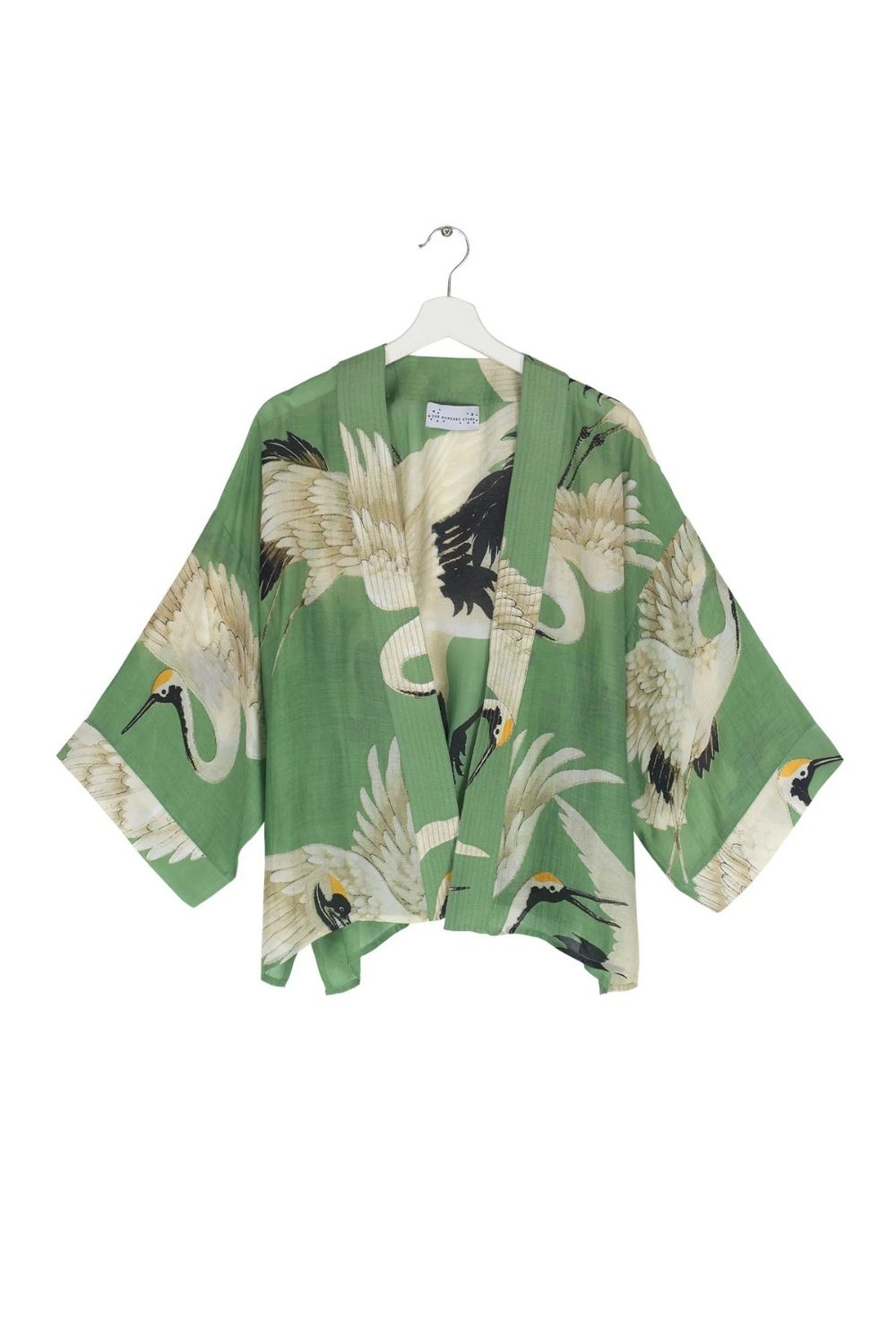 Stork Print Kimono