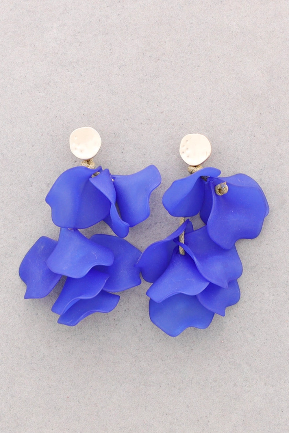 Resin Petal Drop Earrings