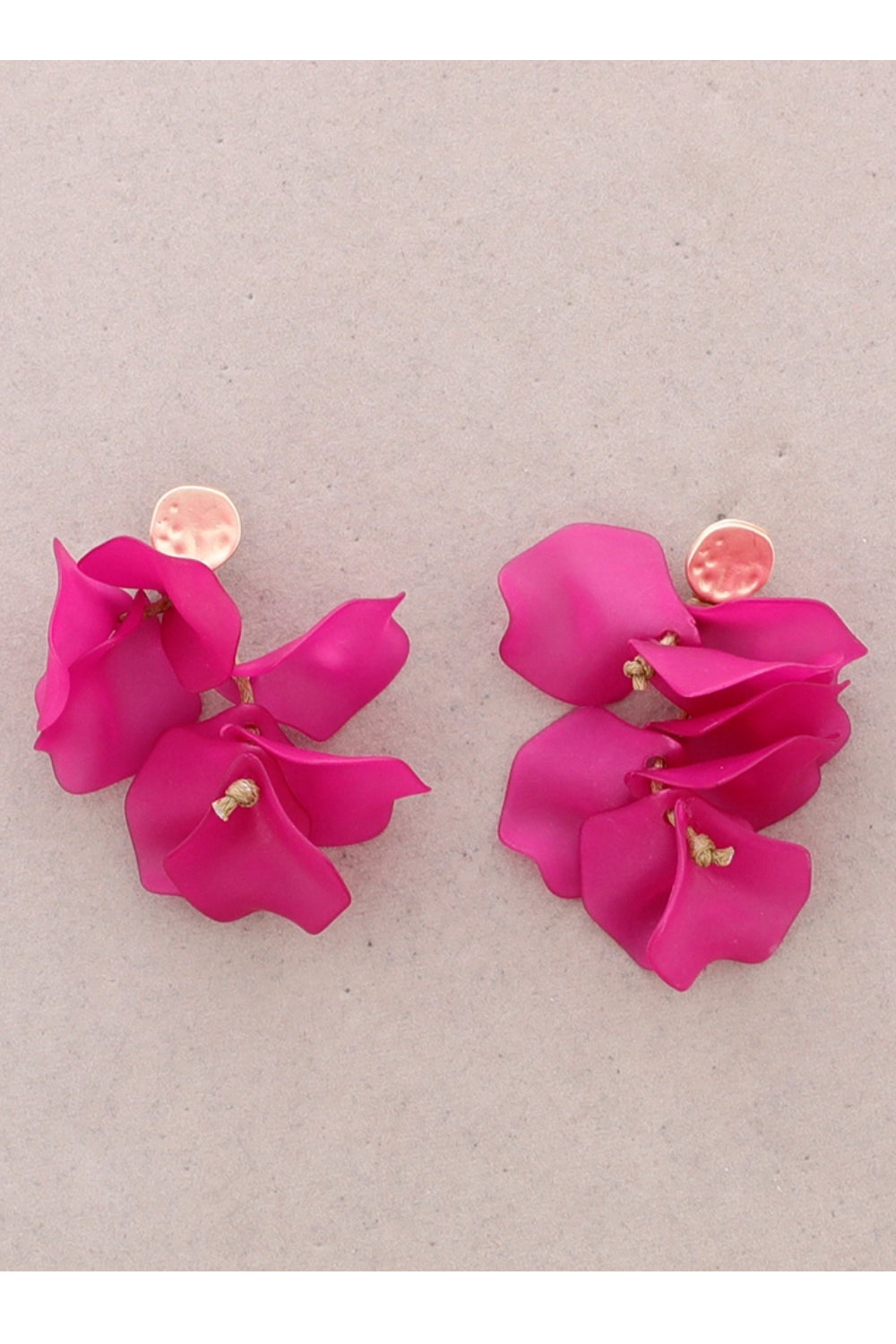 Resin Petal Drop Earrings