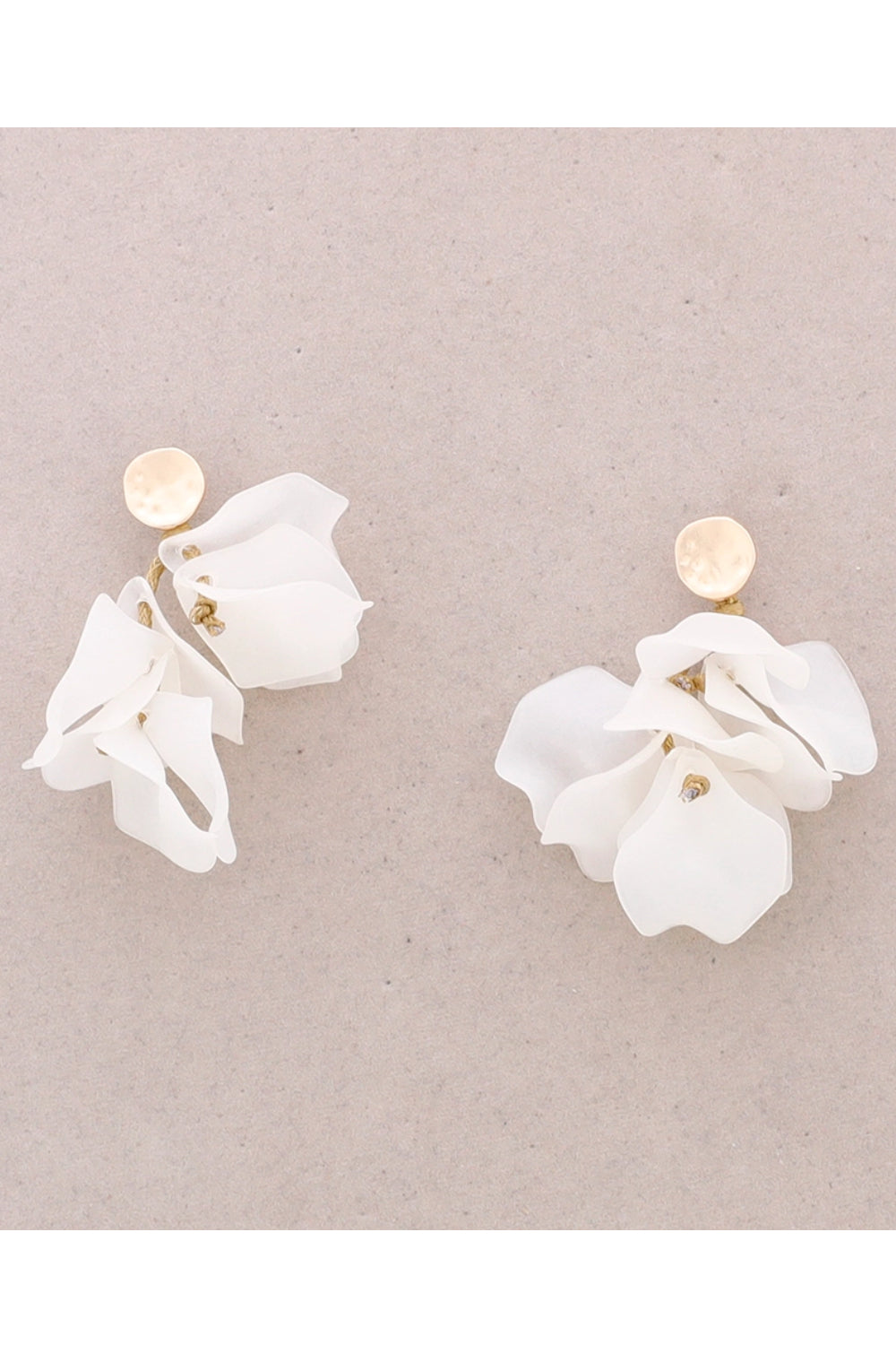 Resin Petal Drop Earrings