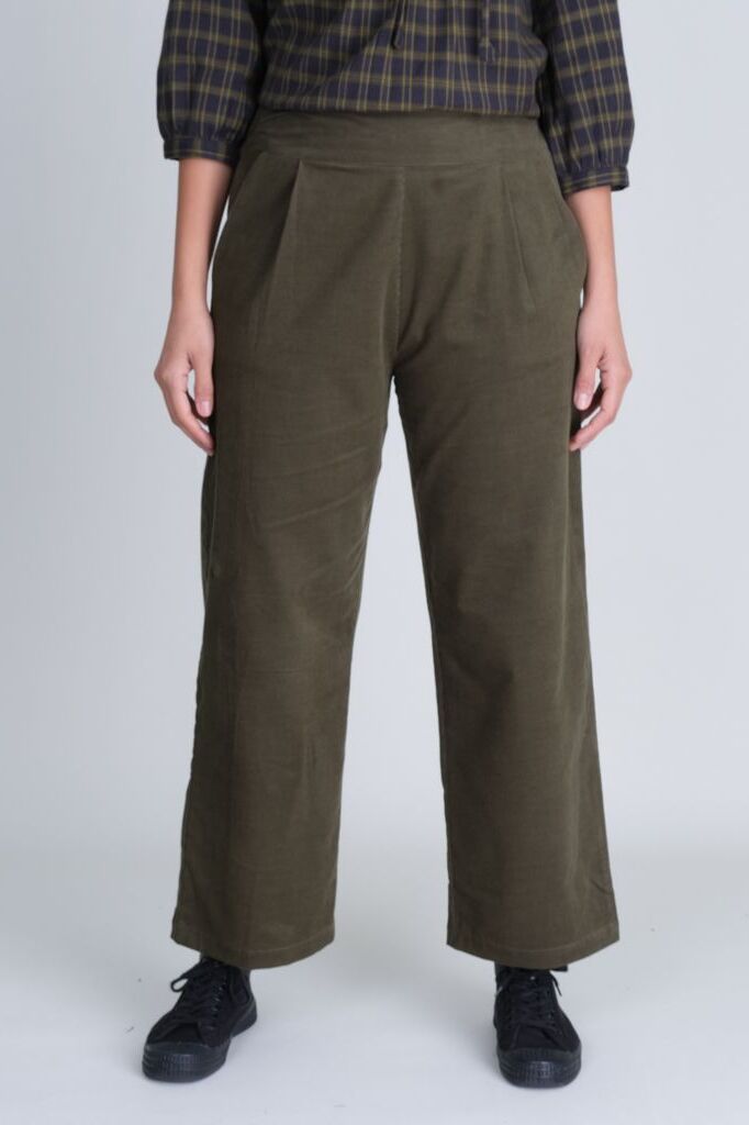 Bibico Carine Day Green Cord Trousers 