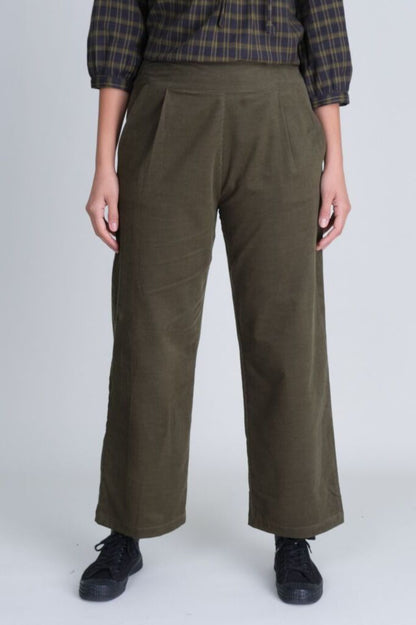 Bibico Carine Day Green Cord Trousers 
