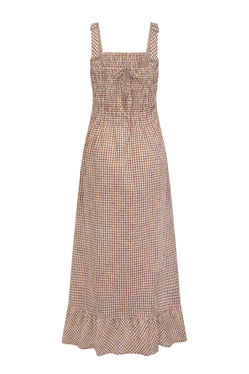 Komodo Hoya Dress Rainbow Check Red