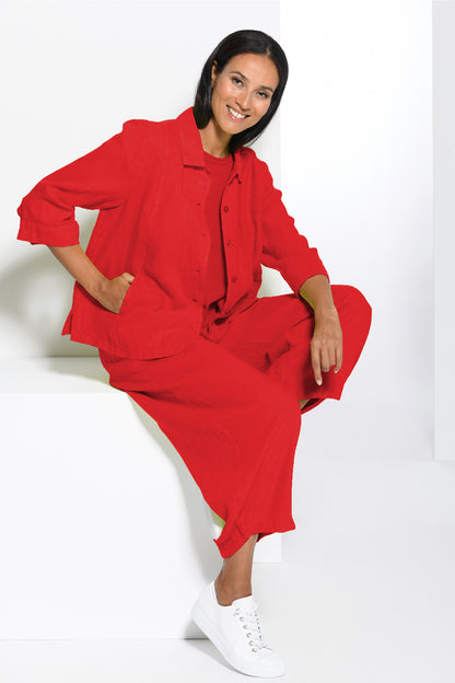 Panelled Linen 65 Jacket