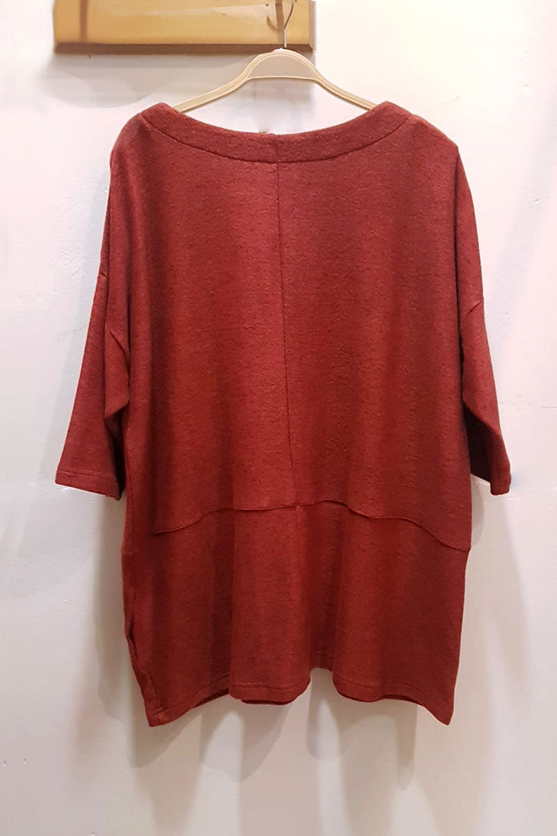 Thing Clothing 6504 Soft Knit Jumper Mahogany
