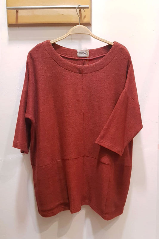 Thing Clothing 6504 Soft Knit Jumper Mahogany