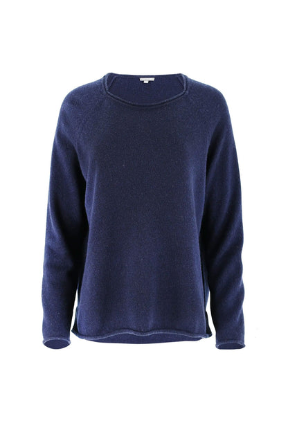 Ochre Reese Cotton Jumper Lime Marl