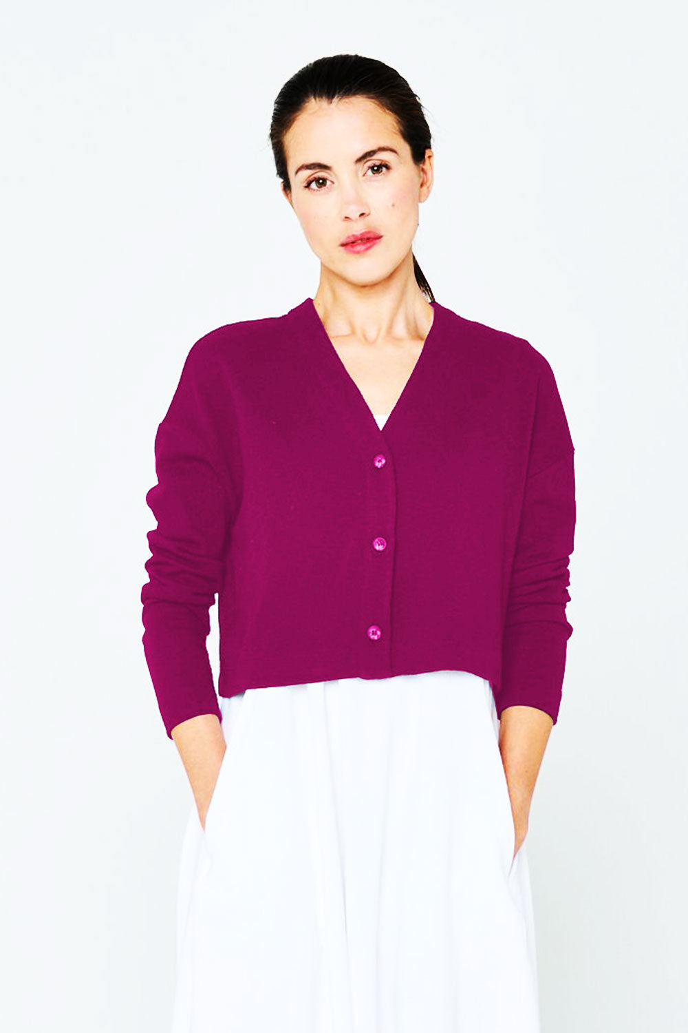 Mes Soeurs et Moi Roussette Cardigan Aubergine