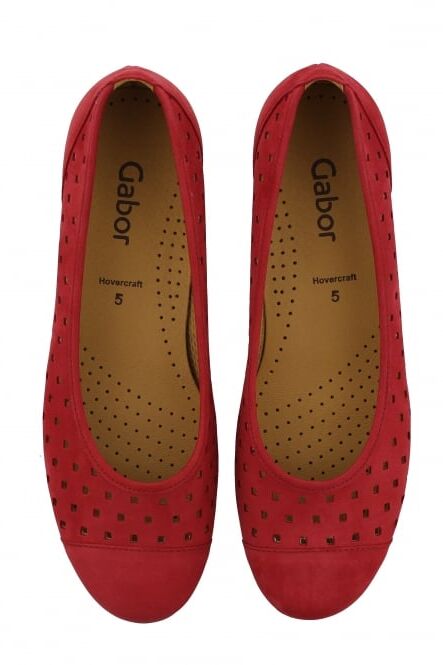 Gabor Shoes Ruffle Shoe Red