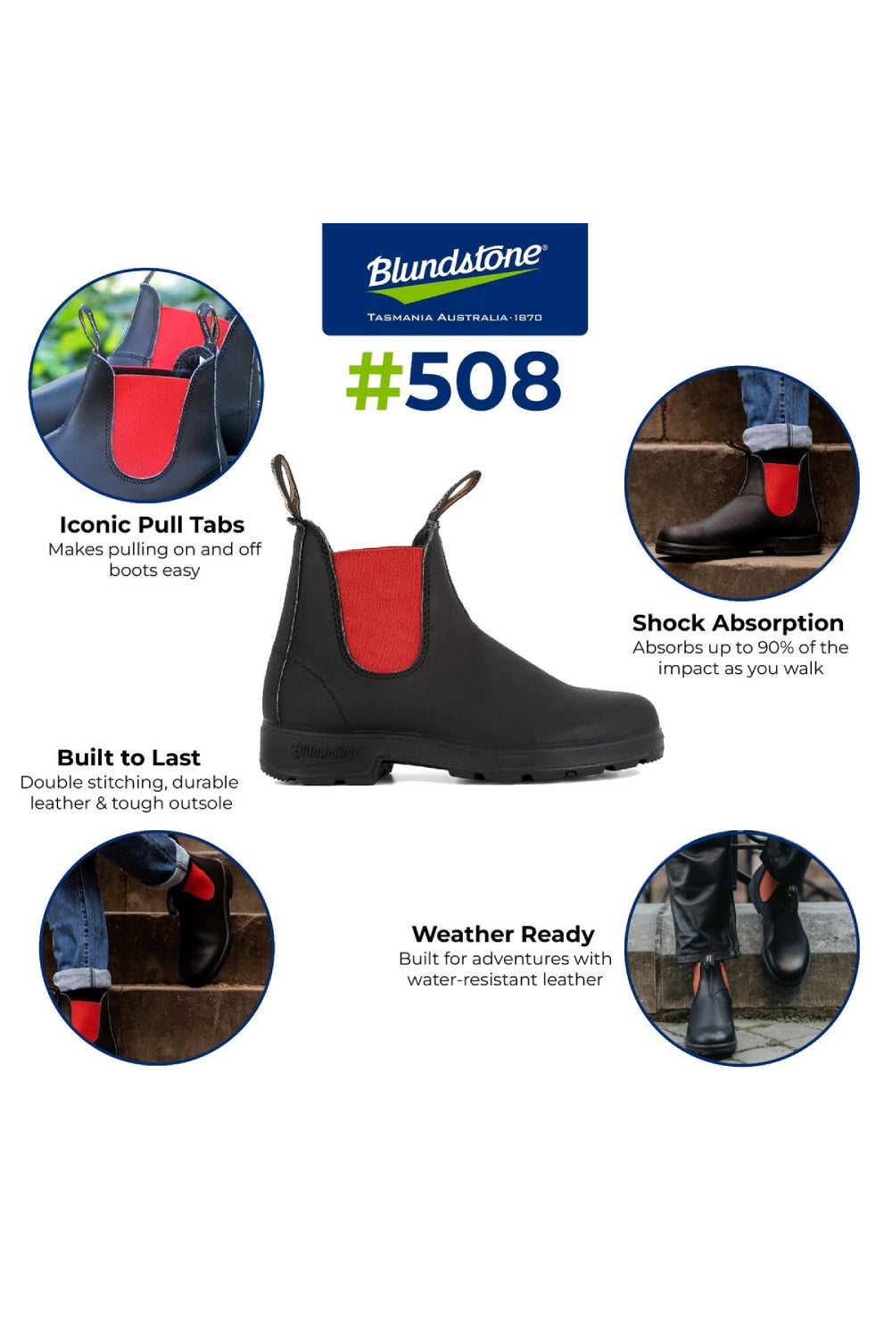 550 Series Voltan 508 Leather Boots