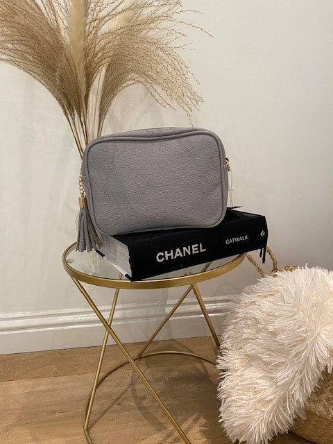 Kris-Ana Cross Body Double Zip Bag Grey