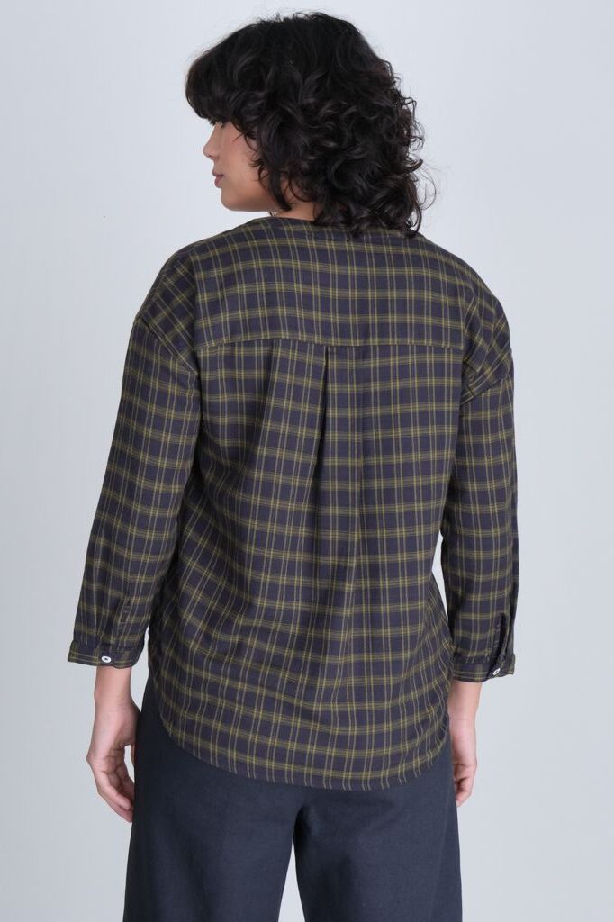 Bibico Relaxed Check Maho Blouse 
