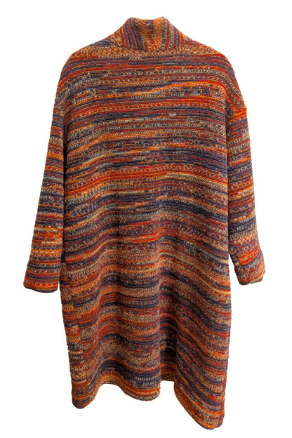 Artisan Wool Blend Stripe Coat