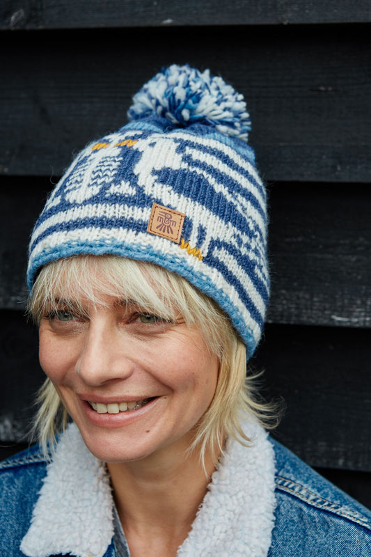 Pachamama Seagull Bobble Beanie