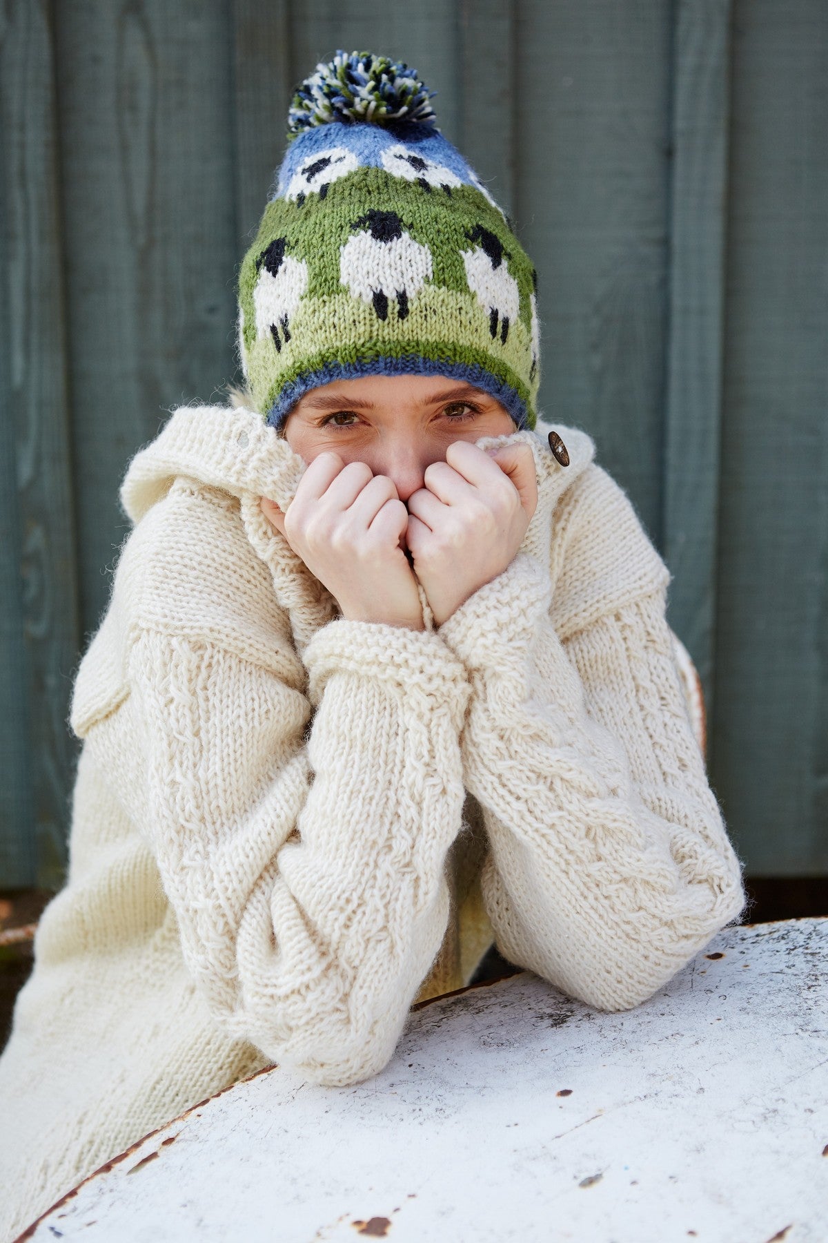 Pachamama Flock of Sheep Bobble Beanie