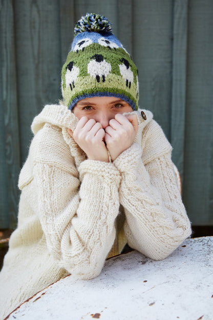 Pachamama Flock of Sheep Bobble Beanie