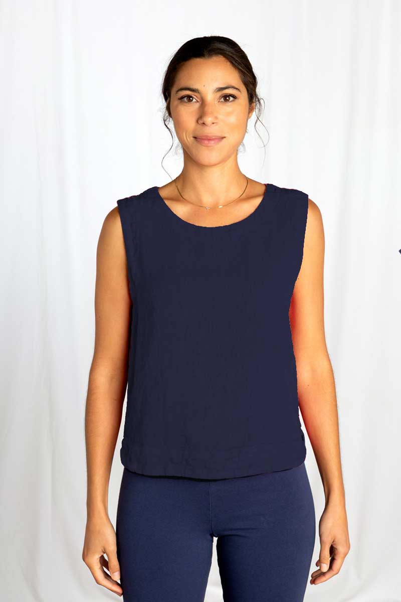 Cut Loose Wide Facing Shell Top Night Sky