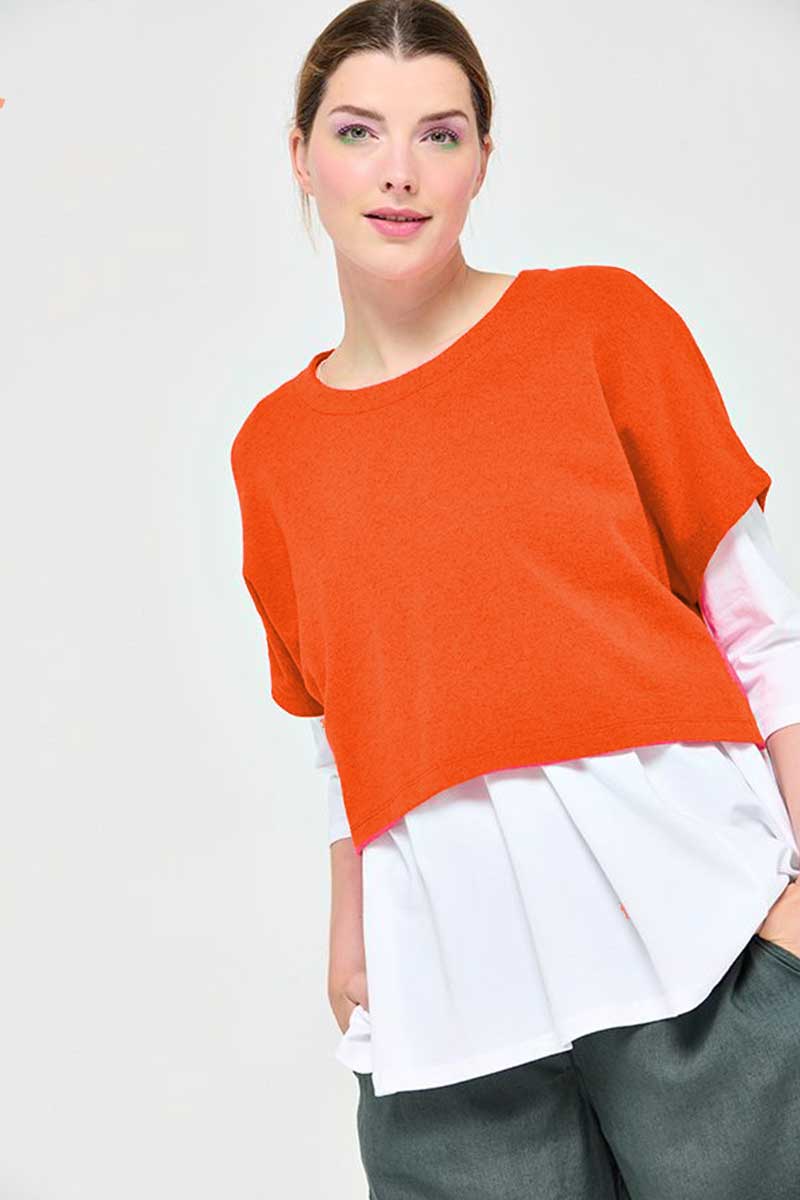 Mes Soeurs et Moi Padding Oversized Top Mandarin