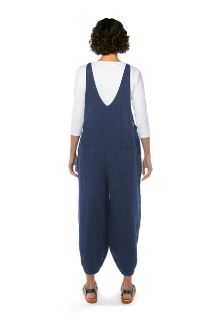 Solid Linen Overalls