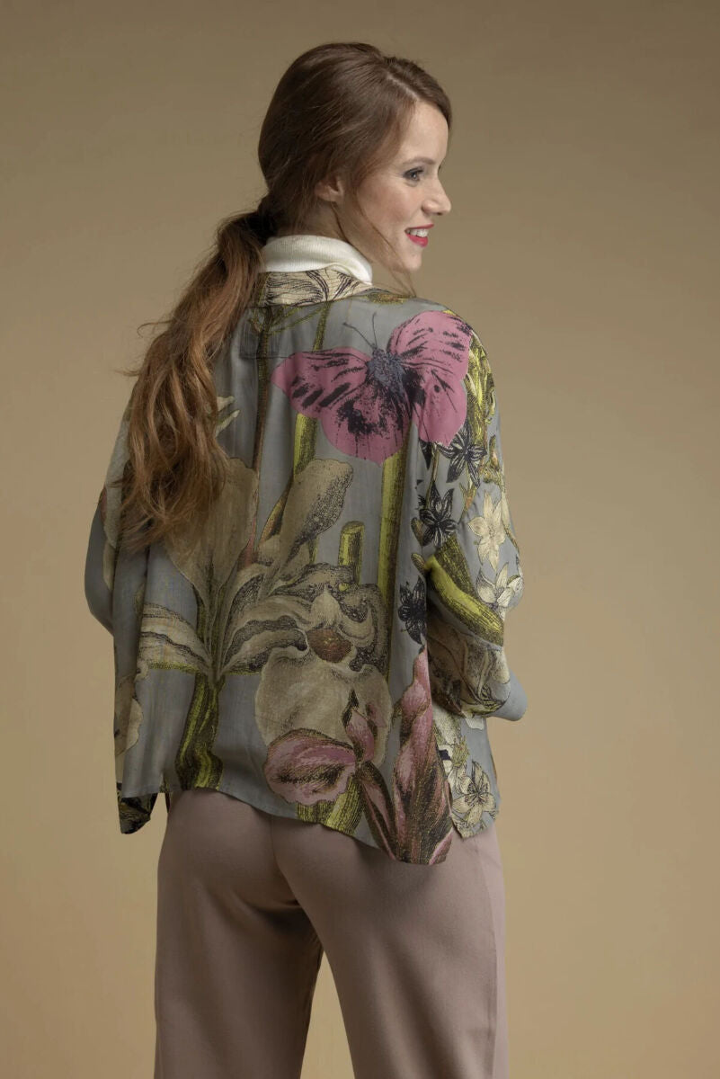 One Hundred Stars Iris Kimono Grey