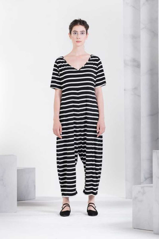 Neirami Jersey Jumpsuit Marina Stripe