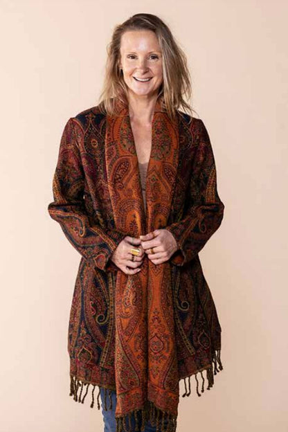 Nila Rubia Sula Jacket Paisley Orange