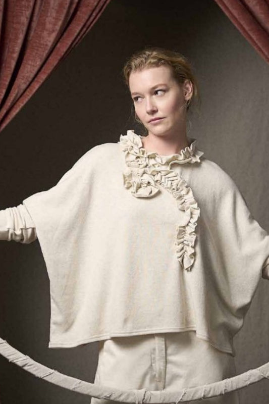 Ruffle Soft Basic Pullover