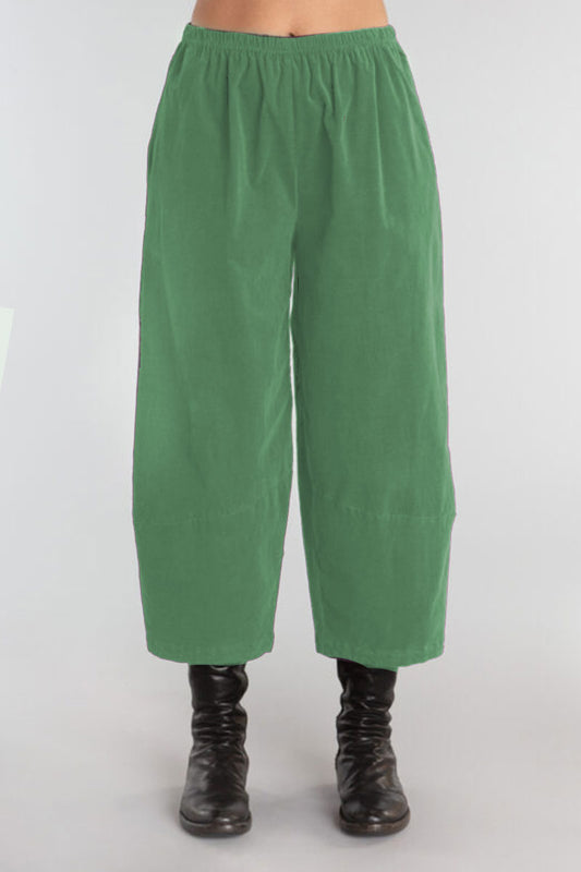 Cut Loose Lantern Mini Cord Pant Tarragon