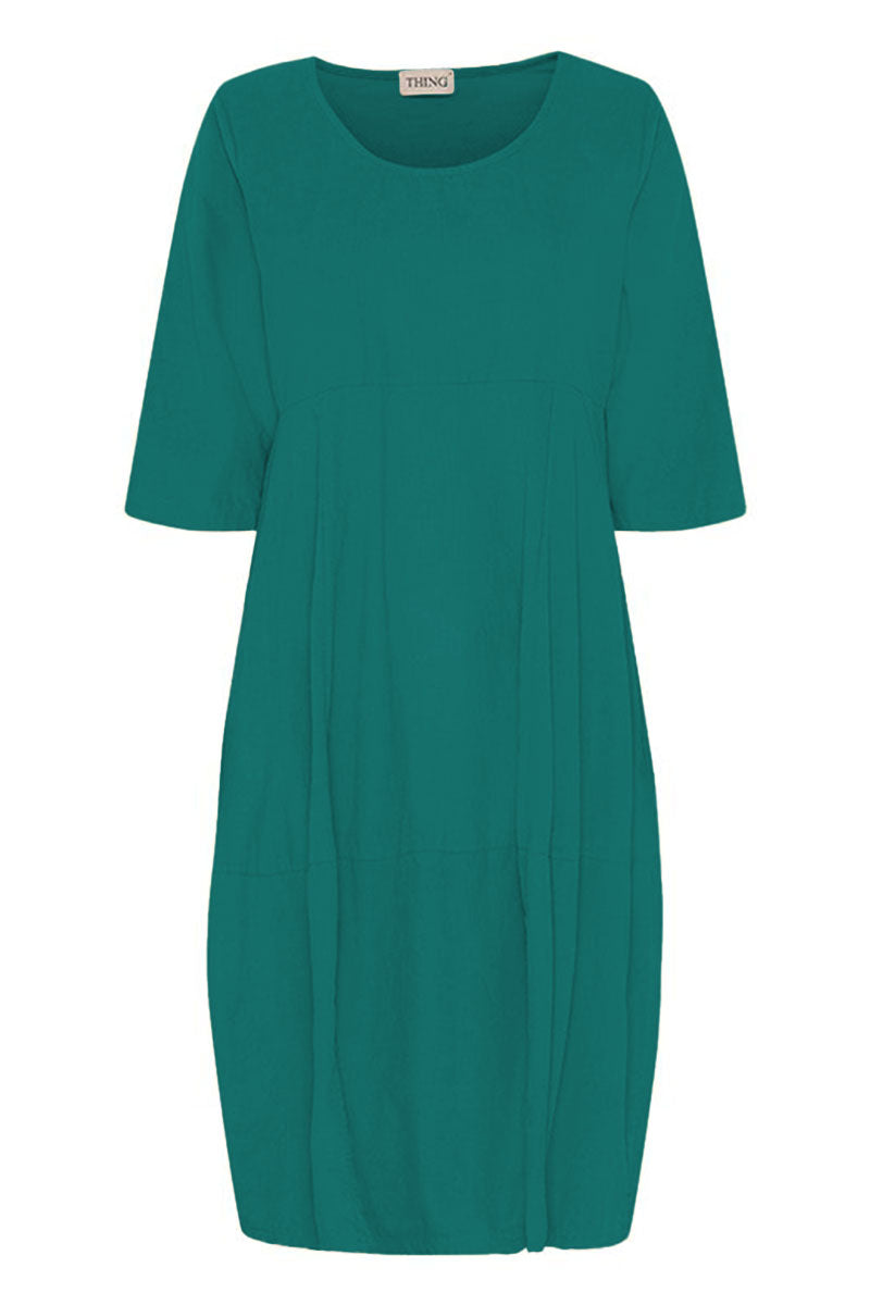 Thing Clothing Cord Bubble 6645 Dress Petrol Green