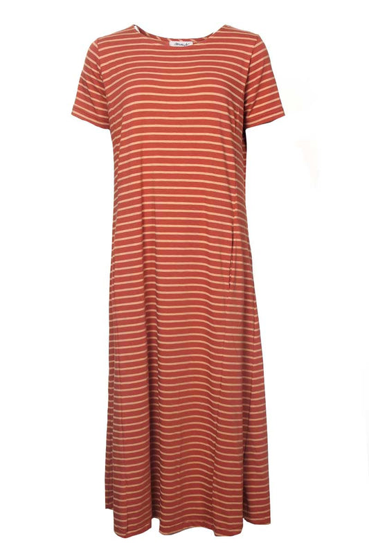 Mama B Vaso Dress Peach Clay