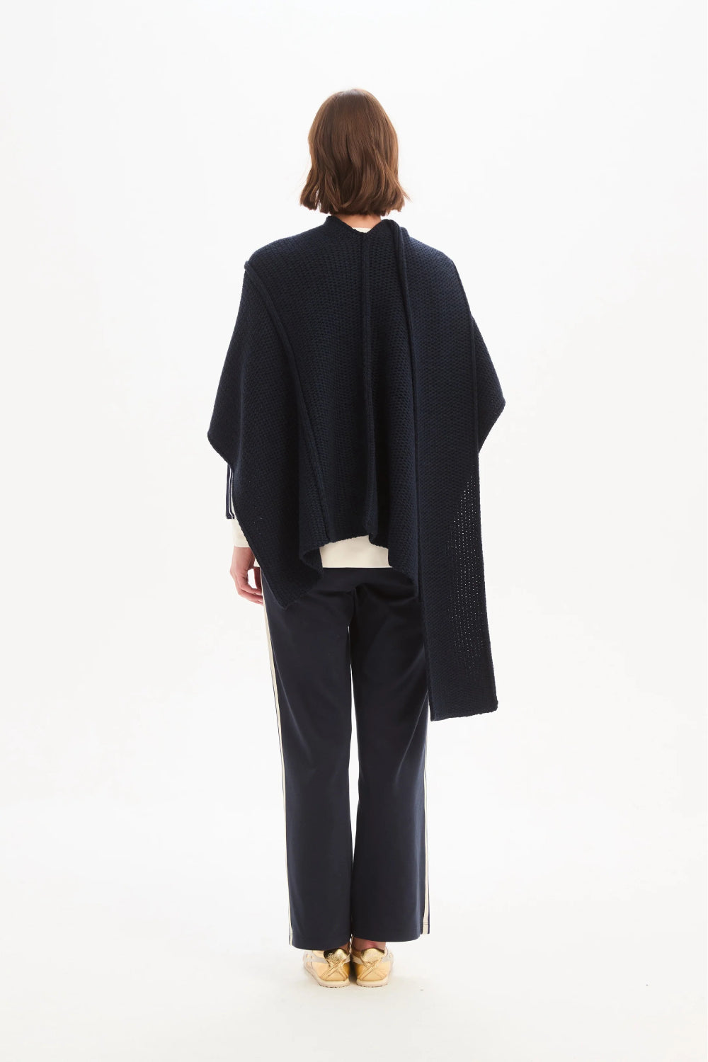 Asymmetric Wrap Knit