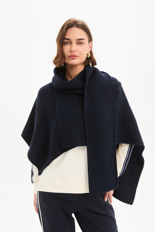 Asymmetric Wrap Knit