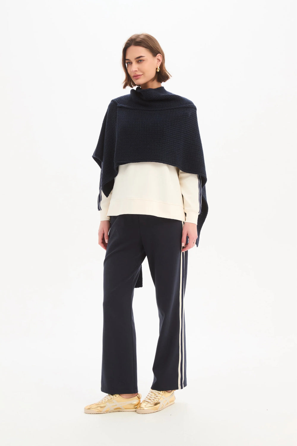 Asymmetric Wrap Knit