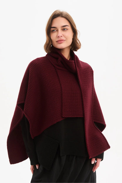 Asymmetric Wrap Knit