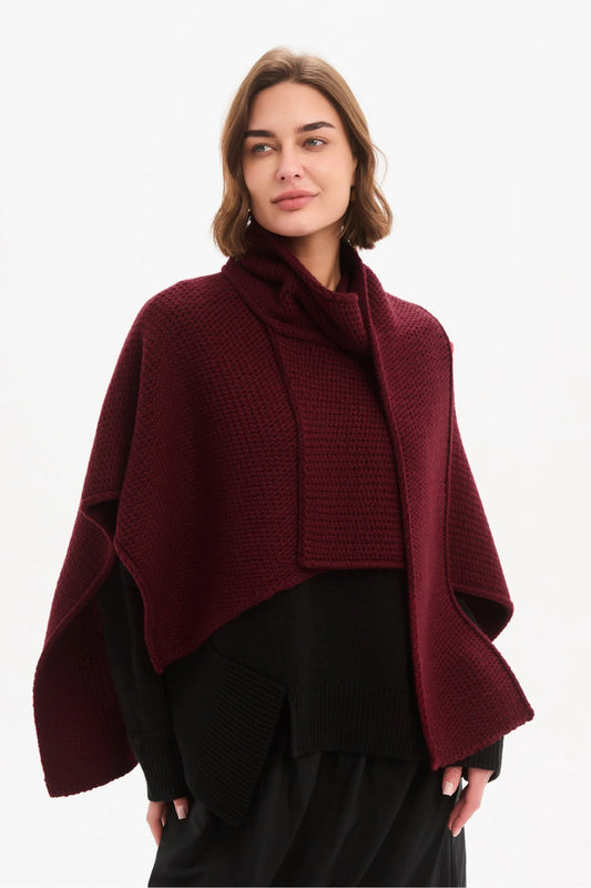 Asymmetric Wrap Knit