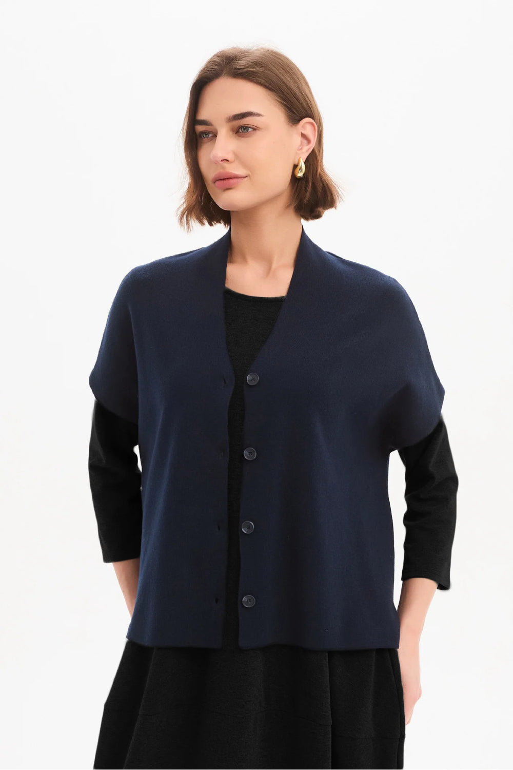 Button Up Knit Vest